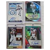 Lynn Bowden Jr. Rookie 2020 Panini Chronicles Auto 09/60, Tommy Togiai Rookie 2021 Panini Prizm Draft Picks Auto, Marvell Tell III 2019 Panini Contenders Rookie Auto 26/39, Carlton Davis Rookie 2018 P