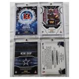 Brian Robinson Jr. 2022 Panini Prizm Rookie Patch, Alshon Jeffery 2012 Bowman Sterling Jumbo Rookie Relic, Chase Brown 2023 Panini Rookie Sweaters Patch, Michael Gallup 2018 Panini Mammoth Material Nu
