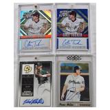 Cole Tucker 2014 Panini Prizm Prospect Signatures Auto, Cole Tucker 2014 Panini Prizm Prospect Signatures Auto 25/75, Owen Miller 2019 Topps Sod Poodles Auto, Mark Mathias 2015 Panini Contenders Auto