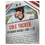 Cole Tucker 2014 Panini Prizm Prospect Signatures Auto, Cole Tucker 2014 Panini Prizm Prospect Signatures Auto 25/75, Owen Miller 2019 Topps Sod Poodles Auto, Mark Mathias 2015 Panini Contenders Auto