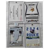 Dalvin Cook 2020 Panini Certified Patch 154/299, J.J. McCarthy 2024 Panini Score Rookie, Jalen McMillan 2024 Topps Chrome Rookie Patch, Tua Tagovailoa 2020 Panini Donruss Rated Rookie
