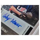 Coby Weaver 2013 Panini USA Baseball Champions Auto 10/26, Christin Stewart 2015 Panini Contenders Auto, Nomar Mazara 2015 Donruss Elite Extra Edition Patch Auto 31/49, Robert Stephenson 2011 Panini E