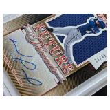 Coby Weaver 2013 Panini USA Baseball Champions Auto 10/26, Christin Stewart 2015 Panini Contenders Auto, Nomar Mazara 2015 Donruss Elite Extra Edition Patch Auto 31/49, Robert Stephenson 2011 Panini E