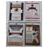 Coby Weaver 2013 Panini USA Baseball Champions Auto 10/26, Christin Stewart 2015 Panini Contenders Auto, Nomar Mazara 2015 Donruss Elite Extra Edition Patch Auto 31/49, Robert Stephenson 2011 Panini E