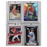 Gordon Graceffo 2023 Panini Select, Randy Johnson 1991 Donruss, Chipper Jones 1991 Topps Rookie, Mike Trout 2020 Donruss