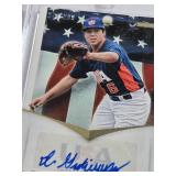 Isaak Gutierrez 2017 Panini USA Baseball Auto 279/299, Matt Thaiss Rookie 2020 Topps Chrome Auto, Nelson Velazquez 2022 Topps Pro Debut Auto, Bryson Brigman 2012 Panini USA Baseball Jersey Auto 31/99