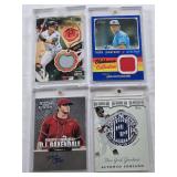 Nate Pearson 2020 Topps Heritage Clubhouse Collection Patch 31/99, Alfonso Soriano 2020 Topps Derek Jeter Final Season Patch, Henry Davis Rookie 2024 Topps Holiday Relic, D.J. Baxendale 2013 Panini Dr
