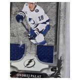 Logan Couture 2014-15 Upper Deck Game Jersey Patch, Arshdeep Bains 2024-25 Upper Deck Artifacts Rookies Auto Gold Materials Patch 11/49, Jonathan Quick 2018-19 Upper Deck Game Jersey Patch, Ondrej Pal