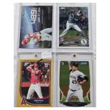 Chris Sale 2011 Topps Chrome Rookie, Gerrit Cole 2013 Bowman Chrome Rookie, Mike Trout 2015 Topps Tape Measure Blasts, Mike Trout 2018 Topps
