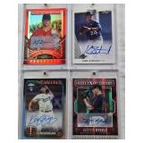 Kohl Stewart 2013 Leaf Memories Auto, Keaton Steele 2014 Elite Extra Edition Auto 578/799, Alex Robinson 2015 Elite Extra Edition Prospects Auto, Kody Funderburk Rookie 2024 Topps Chrome Refractor Aut
