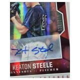 Kohl Stewart 2013 Leaf Memories Auto, Keaton Steele 2014 Elite Extra Edition Auto 578/799, Alex Robinson 2015 Elite Extra Edition Prospects Auto, Kody Funderburk Rookie 2024 Topps Chrome Refractor Aut