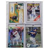Buddy Kennedy 2023 Topps Rookie Auto, Jeren Kendall 2018 Topps Pro Debut Auto, Justus Sheffield & Mike Papi 2015 Topps Dual Affiliation Auto 20/35, Dauri Moreta 2022 Certified Rookie