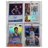 Romeo Langford 2019-20 NBA Hoops Hot Signatures Auto, Oscar Tshiebwe 2023 1st Bowman U Auto 150/499, Spencer Dinwiddie 2019-20 NBA Hoops Auto, Marquese Chriss 2016-17 Panini Studio Auto 28/249