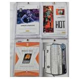 Romeo Langford 2019-20 NBA Hoops Hot Signatures Auto, Oscar Tshiebwe 2023 1st Bowman U Auto 150/499, Spencer Dinwiddie 2019-20 NBA Hoops Auto, Marquese Chriss 2016-17 Panini Studio Auto 28/249