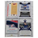 Brent Honeywell 2015 Panini Elite Extra Edition Auto 54/75, Payton Henry 2016 Panini Elite Extra Edition Auto, Pat Mahomes Auto 1992 Upper Deck Diamond Debuts, Ethan Hankins 2018 Panini USA Stars & St