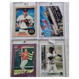 Bradley Zimmer 2017 Topps Heritage Rookie Color Swap, Shohei Ohtani 2019 Donruss Optic Peak Performers, Mike Trout 2019 Panini Diamond Kings, Elly De La Cruz Rookie 2022 Topps Pro Debut