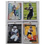 Russell Wilson 2012 Topps Prime Rookie, DJ Moore 2024 Panini Donruss Bomb Squad, DK Metcalf 2019 Panini Prizm Rookie, Saquon Barkley 2019 Panini Prizm
