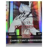 Reese McGuire 2013 Bowman Sterling Auto, Christian Marrero 2008 Donruss Elite Extra Edition Rookie Auto Numbered 02/25, Reese McGuire 2013 Panini USA Champions Auto 104/299, Domingo Leyba 2016 Bowman 