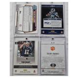 D.K. Metcalf 2019 Donruss Elite Series Rookies, Trevor Lawrence 2021 Rookie Panini Illusions, Caleb Williams 2022 1st Bowman U, Tom Brady 2019 Panini Player of the Day