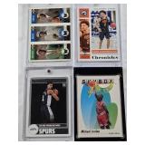 Cade Cunningham 2021 Panini Chronicles Rookie, Michael Jordan 1992 SkyBox Salutes, John Wallace/Antoine Walker/Walker McCarthy 1996 Upper Deck, Victor Wembanyama 2023-24 Panini Spurs Rookie