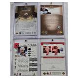 Martin Biron 2005 Upper Deck Artifacts Auto, Brian Rafalski and Scott Niedermayer 2005 Be A Player Dual Auto, Eeli Tolvanen 2018-19 Upper Deck Artifacts Rookie Auto, Rich Pilon 1998 Pinnacle Auto