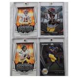 Caleb Williams 2022 Bowma U, Nico Collins 2021 Panini Prizm Rookie, Patrick Mahomes II 2023 Rookies & Stars Panini Standing Ovation, Aaron Rodgers 2023 Panini Rookies & Stars Standing Ovation