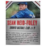 Jakson Reetz 2014 1st Bowman Chrome Auto, Justus Sheffield Rookie 2019 Topps Chrome Auto 65/99, Cole Stobbe 2015 Panini Elite Extra Edition Auto 44/49, Sean Reid-Foley 2014 Panini Draft Picks Press Pr