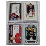 Roman Turek 2003 Pacific Patch 771/1475, Ryan Donato 2018-19 Upper Deck Artifacts Rookie Patch 210/499, Jason Spezza 2005-06 Upper Deck Trilogy Auto, Joey Keane 2021-22 Upper Deck Rookie Patch