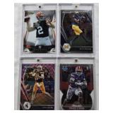 Nico Collins 2021 Panini Prizm Rookie, Trevor Etienne 2023 1st Bowman University, Johnny Manziel Rookie 2014 Topps Finest, Josh Allen 2021 Panini Prizm Draft Picks