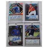 Sean Reid-Foley 2019 Optic Rated Rookie Auto, Justus Sheffield 2014 Panini Prizm Draft Picks Auto, Sean Reid-Foley 2014 Panini Prizm Draft Picks Auto, Eddy Julio Martinez 2016 1st Bowman Chrome Auto
