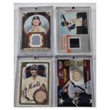 Jo Adell 2019 Topps Heritage Minor League Patch, Kyle Farmer 2013 Panini Collegiate National Team Relic, Dustin May 2023 Allen & Ginter Patch, David Wright 2023 Allen & Ginter Relic