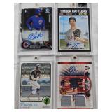 Max Lazar 2020 Topps Heritage Minor League Auto, Kevin Gowdy 2015 Panini Elite Extra Edition Patch Auto 16/50, Eddy Julio Martinez 2016 1st Bowman Auto, Luis Gonzalez 2022 Topps Heritage Minor League 