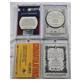Rafael Devers 2023 Allen & Ginter Patch, Alek Thomas 2024 Allen & Ginter Relic, Kyle Farmer 2013 Panini Collegiate Game Gear Patch, Luis Garcia 2020 Topps Pro Debut Fragments of the Farm 10/50
