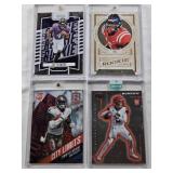 A.J. Brown 2019 Panini Legacy Rookie, Joe Burrow 2020 Panini Donruss Optic Rookie, Zay Flowers 2023 Panini Absolute Football Rookie, Timothy Wright 2013 Panini Spectra City Limits Rookie 21/25
