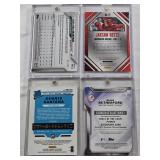 Jakson Reetz 2014 Panini Draft Picks Prospect Auto, Blake Rutherford 2017 Bowman Platinum Tools of the Craft Power Auto 12/35, Julio Pablo Martinez 2020 Topps Auto 5/50, Dennis Santana 2018 Donruss Op