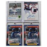 Jeren Kendall 2017 Panini USA Stars & Stripes Baseball Patch Auto, Rafael Montero 2014 Donruss The Rookies Auto, Rafael Montero 2014 Donruss The Rookies Auto, Luis Gonzalez 2022 Topps Heritage Auto