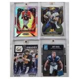 Cade McNamara 2022 1st Bowman U, Joey Bosa 2016 Panini Donruss Rated Rookie, Justin Fields Rookie 2021 Panini Prizm All Americans, Jared Goff 2016 Panini Contenders Draft Picks Passing Grades