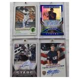 Javier Medina 2015 Panini Elite Extra Edition Status 18/50 Auto, Morgan McCullough 2015 Panini USA Baseball Team Signatures 236/499 Auto, Pedro Leon 2022 Topps Heritage Minor League Auto, Yermin Merce
