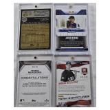 Javier Medina 2015 Panini Elite Extra Edition Status 18/50 Auto, Morgan McCullough 2015 Panini USA Baseball Team Signatures 236/499 Auto, Pedro Leon 2022 Topps Heritage Minor League Auto, Yermin Merce