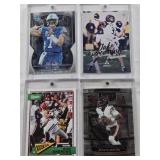 Jake Browning 2019 Panini Luminance Rookie, Justin Fields Rookie 2021 Panini Select, Will Levis 2022 Bowman U Rookie, Mark Andrews 2018 Panini Classics Rookie