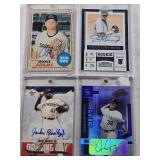 Jordan Montgomery 2017 Panini Contenders Rookie Auto, Jason Jennings 2003 Upper Deck Spectrum Auto 78/100, Chance Adams 2017 Topps Heritage Minor League Auto, Jackie Bradley Jr. 2022 Topps Opening Day