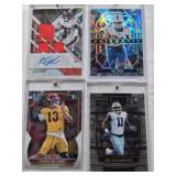 Ray Davis 2024 Panini Prizm Prizmatic Rookie, Micah Parsons 2021 Panini Select Rookie, KeShawn Vaughn 2020 Panini XR Triple Patch Auto Rookie 107/199, Caleb Williams 2022 1st Bowman U