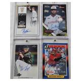 Juan Hillman 2014 Bowman All American Auto 97/199, Rougned Odor 2014 Donruss The Rookies Auto, Rhett Wiseman 2015 Panini Contenders Baseball Auto, Hunter Harvey 2013 Leaf Memories Auto