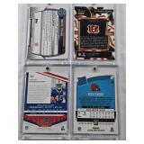JaMarr Chase 2021 Panini Select Turbocharged, Nick Chubb 2018 Donruss Optic Rated Rookie, Bryce Young 2022 Topps Bowman University, Devin Singletary 2019 Panini Playoff Rookie