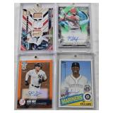 Michael Stefanic 2023 Topps Inception Rookie Auto 094/125, Kyle Lewis 2020 Topps Auto, Alek Thomas 2018 Panini Elite USA Baseball Triple Relic 98/99, Luke Voit 2021 Topps Big League Auto 22/99