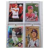Spencer Steer 2023 Topps Chrome Rookie Auto 315/499, Matthew Liberatore 2023 Topps Chrome Rookie Auto 63/499, Mike Trout Milleville Meteor 2015 Panini Diamond Kings, Aaron Judge 2021 Topps Chrome