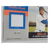 Khalil Lee 2019 Topps Heritage Clubhouse Collection Patch 38/99, J.T. Realmuto 2023 Topps Silver Slugger Award Winner Patch 244/399, Robinson Cano 2019 Topps 150th Anniversary Commemorative Patch, Noa