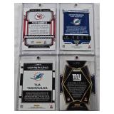 Jalen Waddle 2021 Panini The Rookies, Kadarius Toney 2021 Panini Select Rookie, Patrick Mahomes II 2023 Score Gold, Tua Tagovailoa 2020 Panini Rookie Gridiron Kings