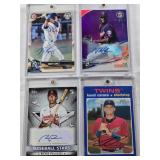 Nick Gordon 2016 Bowman Platinum Auto 46/150, Keoni Cavaco 2020 Topps Heritage Auto 50/99, Nicky Lopez 2018 Topps Holiday Auto 4/99, Richie Palacios Rookie 2022 Topps Baseball Stars Auto 149/199