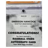 Emerson Hancock Rookie 2024 Topps Auto 130/199, Malfrin Sosa 2022 Topps Pro Debut Auto, Carlos Perez 2023 Rookie Topps Auto, Eduardo Rodriguez 2020 Topps Baseball Stars Auto /199